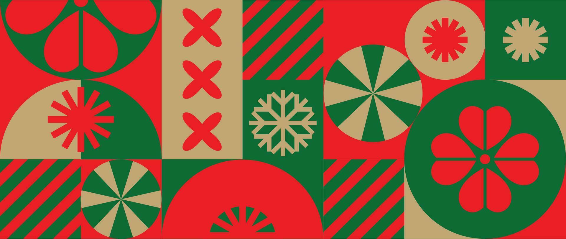 Merry Christmas and happy new year pattern background vector. Decorative elements of snowflake, sparkle, flower, gift, candy. Design for banner, card, cover, poster, advertising.wallpaper, packaging. vector