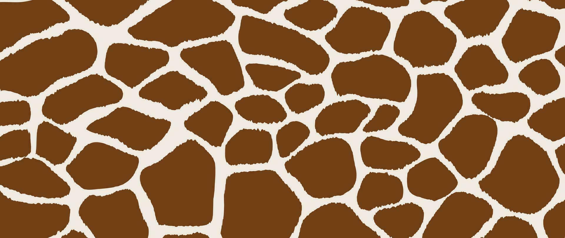 Abstract giraffe skin pattern background. Abstract art background vector design with animal skin, doodle. Creative illustration for fabric, prints, cover, wrapping paper, textile, wallpaper.