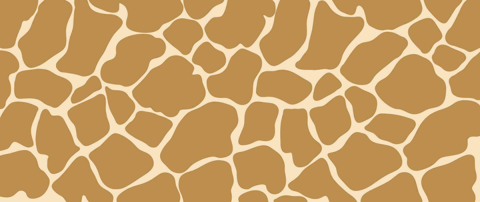 Abstract giraffe skin pattern background. Abstract art background vector design with animal skin, doodle. Creative illustration for fabric, prints, cover, wrapping paper, textile, wallpaper.