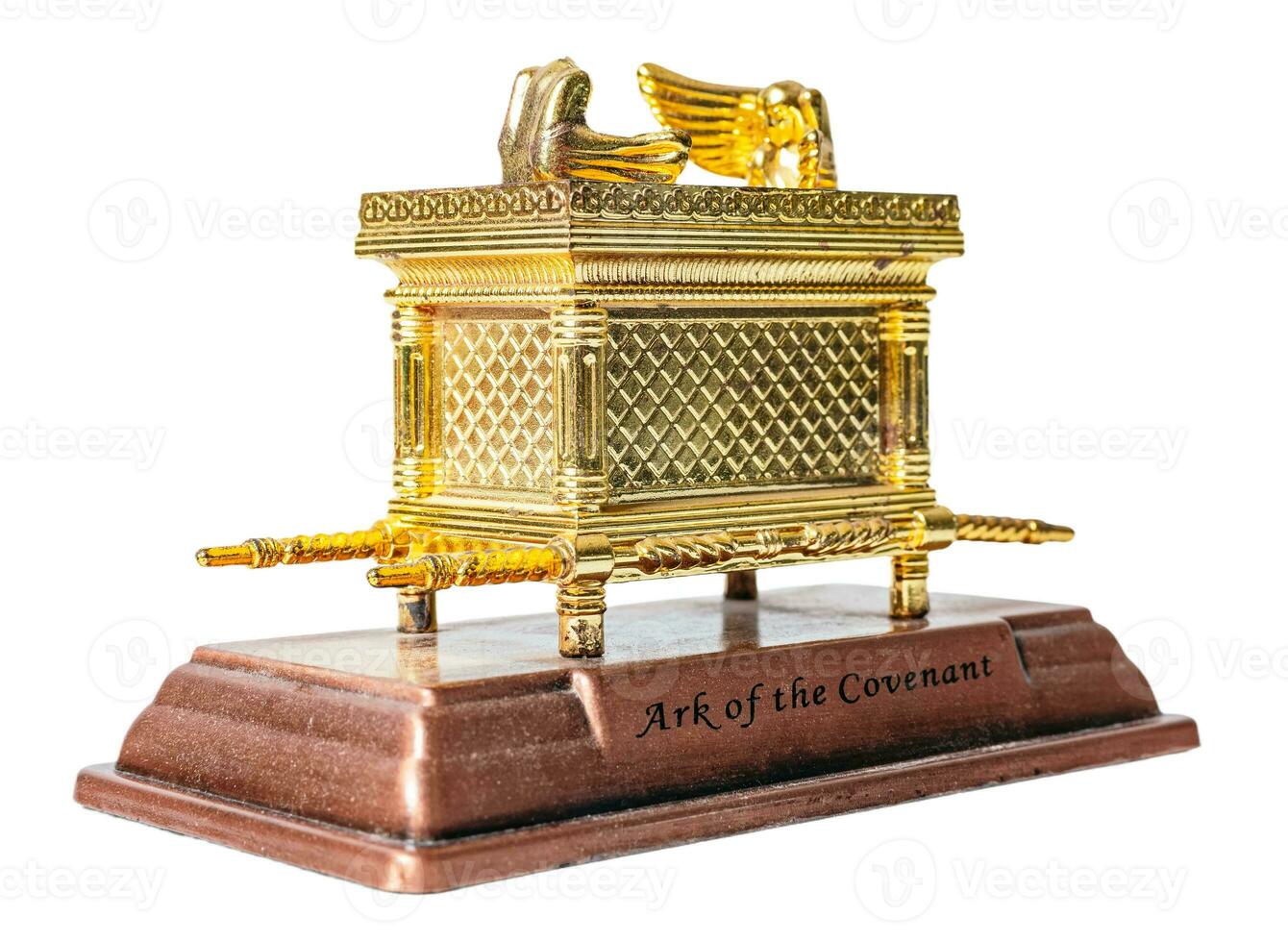 Ark of the covenant, biblical symbol, isolated on white or transparent background. photo