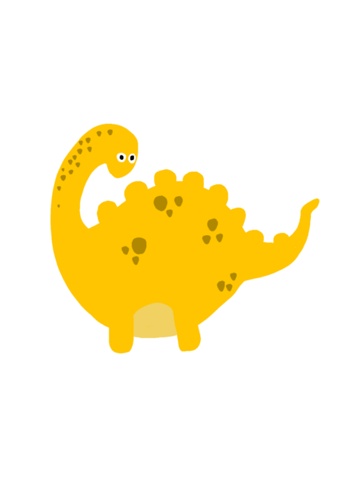 dino conjunto dentro simples mão desenhado desenho animado estilo. png