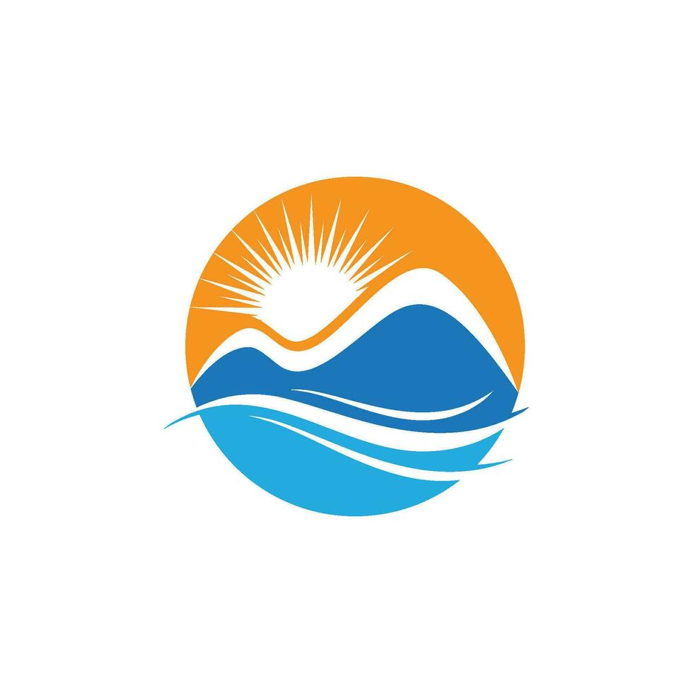 Mountain icon Logo vector