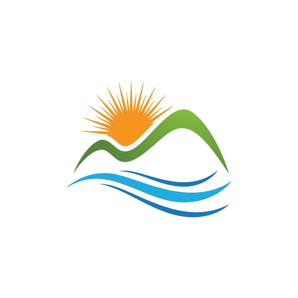 Mountain icon Logo vector