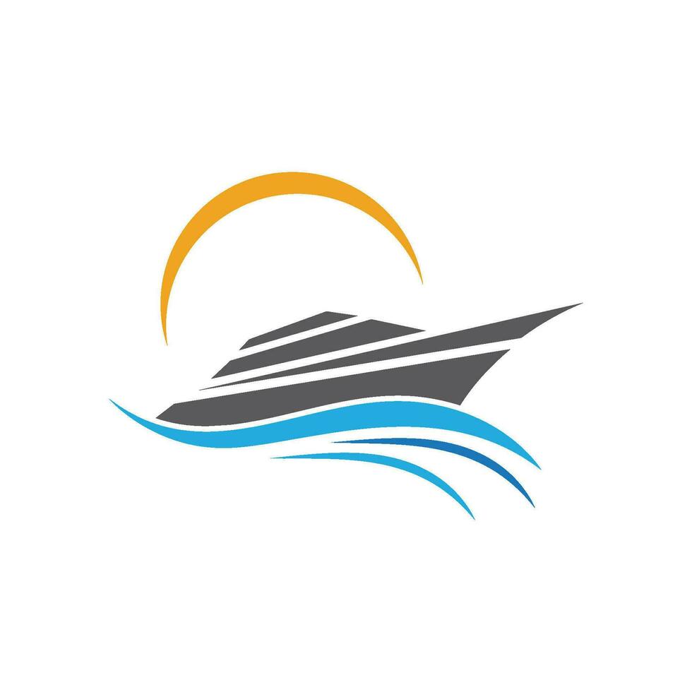 Cruise ship vector icon illustration design