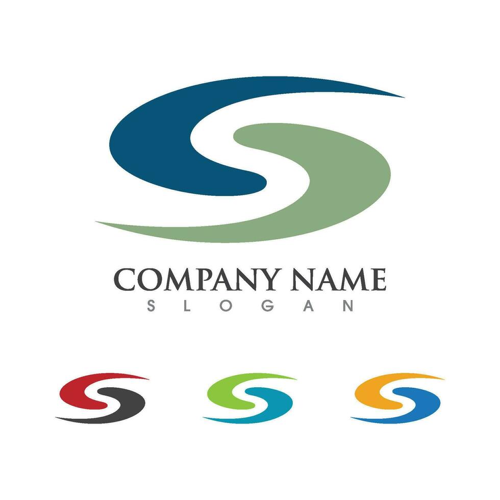 Business corporate S letter logo vector