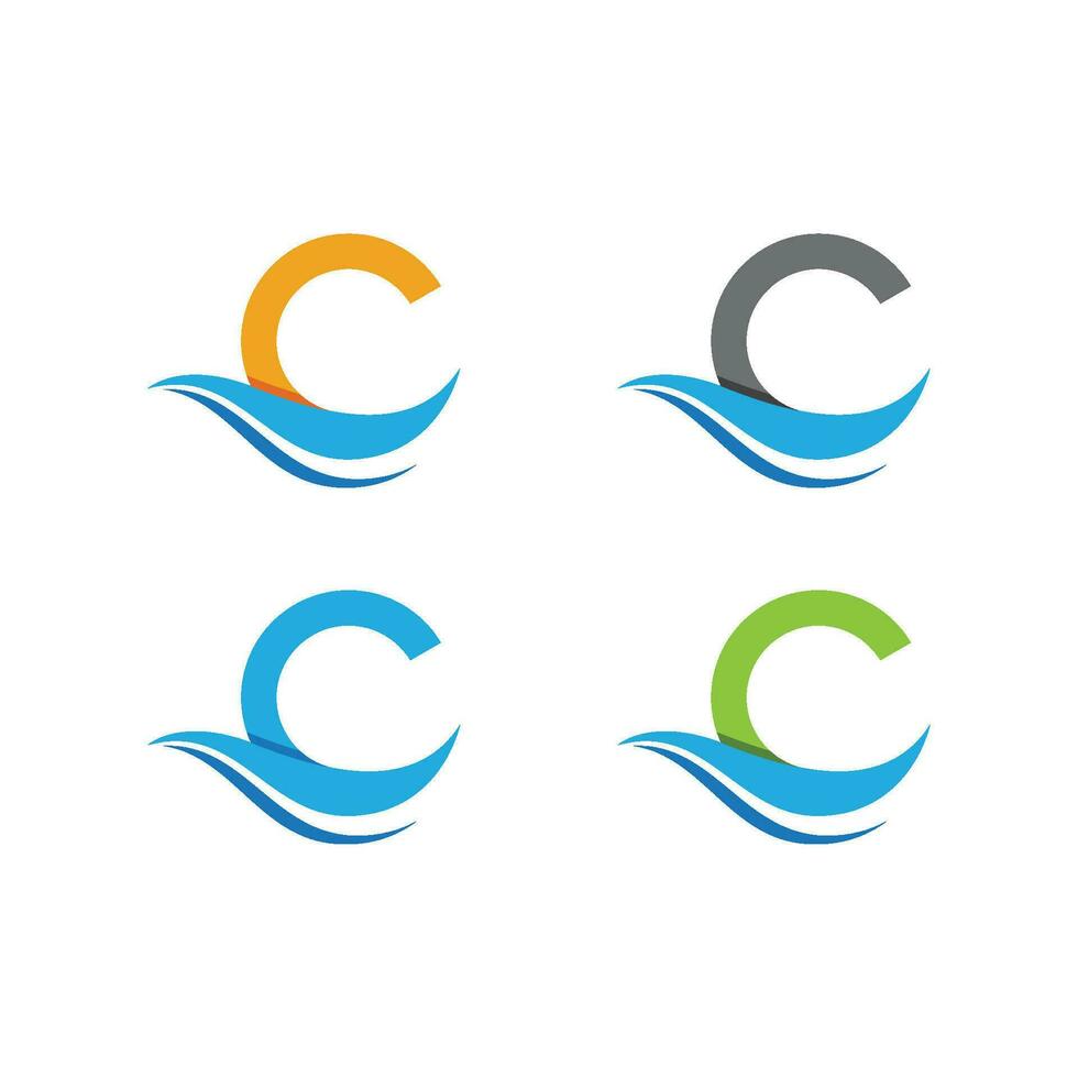 C Letter Logo Template vector