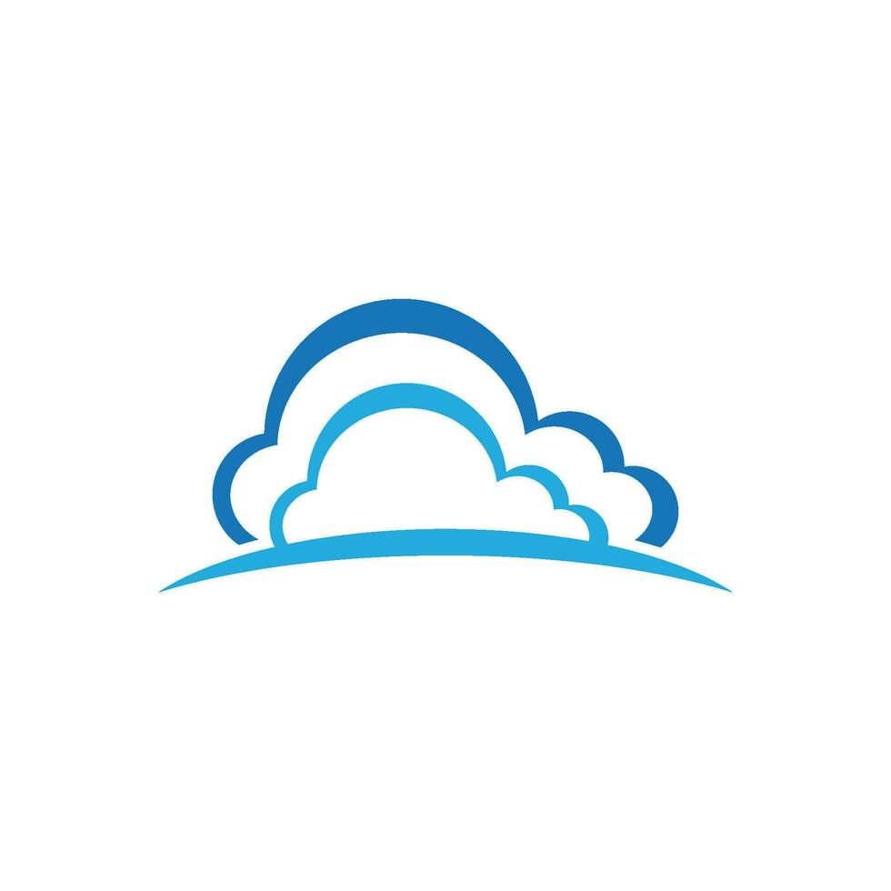 Cloud template vector