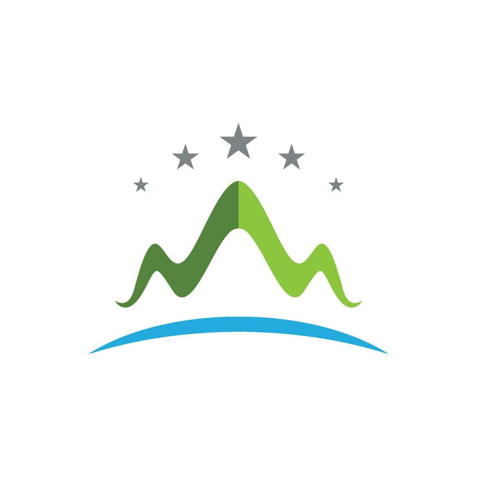 Mountain icon Logo vector