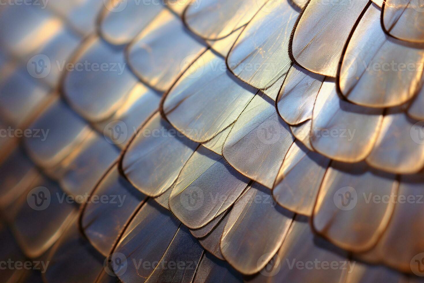 Macro shot of a delicate butterfly wing texture. Ai generated photo