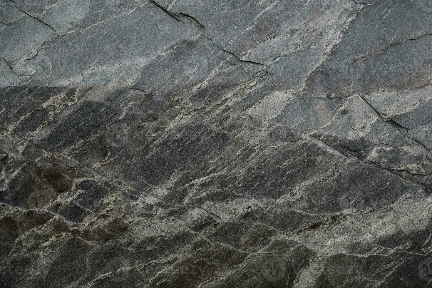 Rough granite stone texture with a polished edge. Ai generated photo