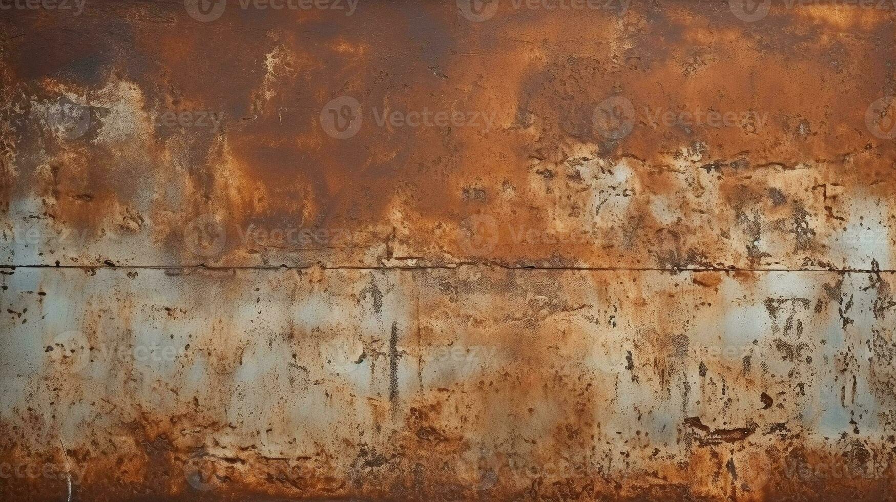 Brown rust wall textured surface or galvanized steel texture for the background. AI Generative photo