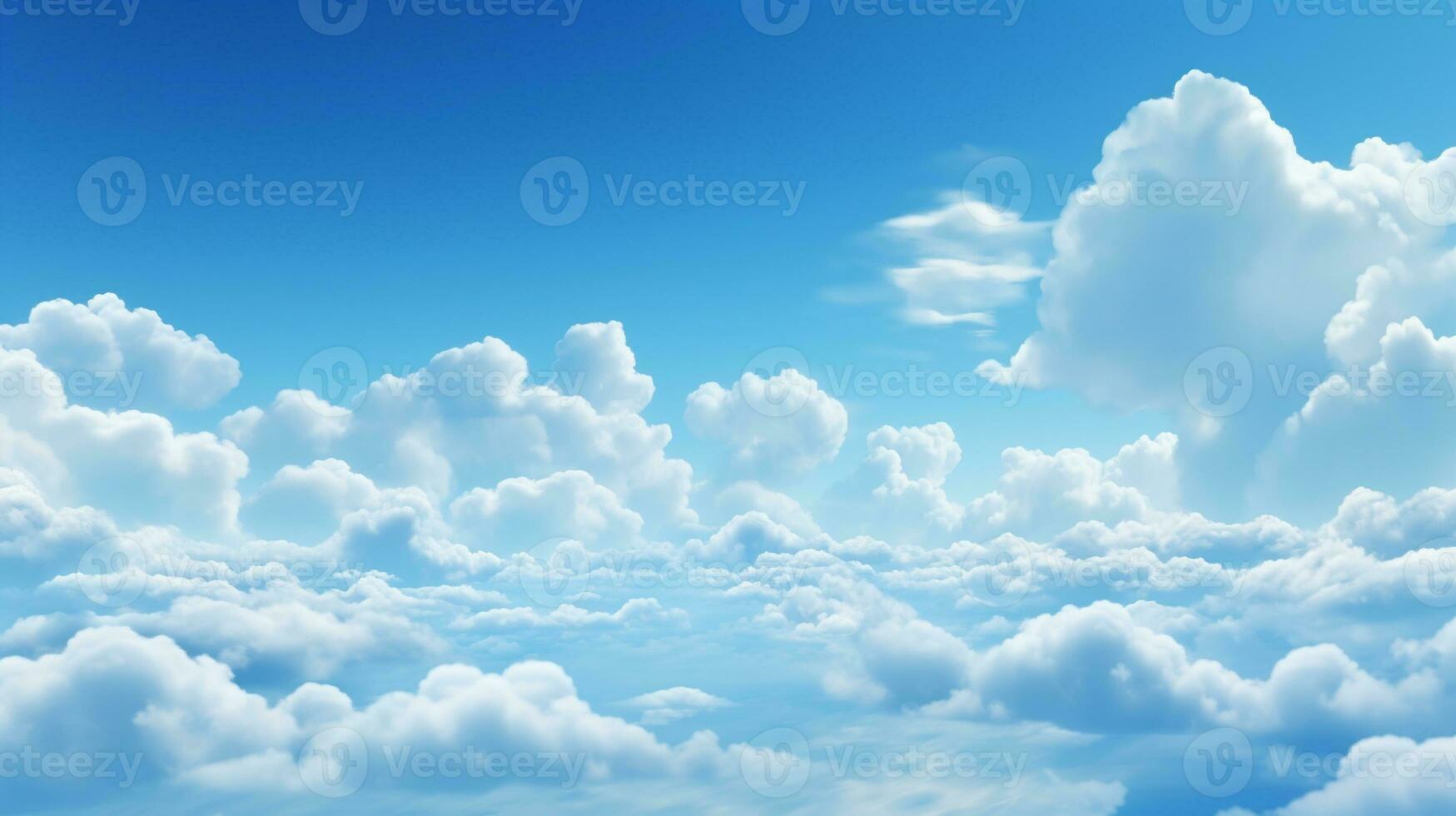 Beautiful blue sky and clouds with daylight natural background. AI Generative photo
