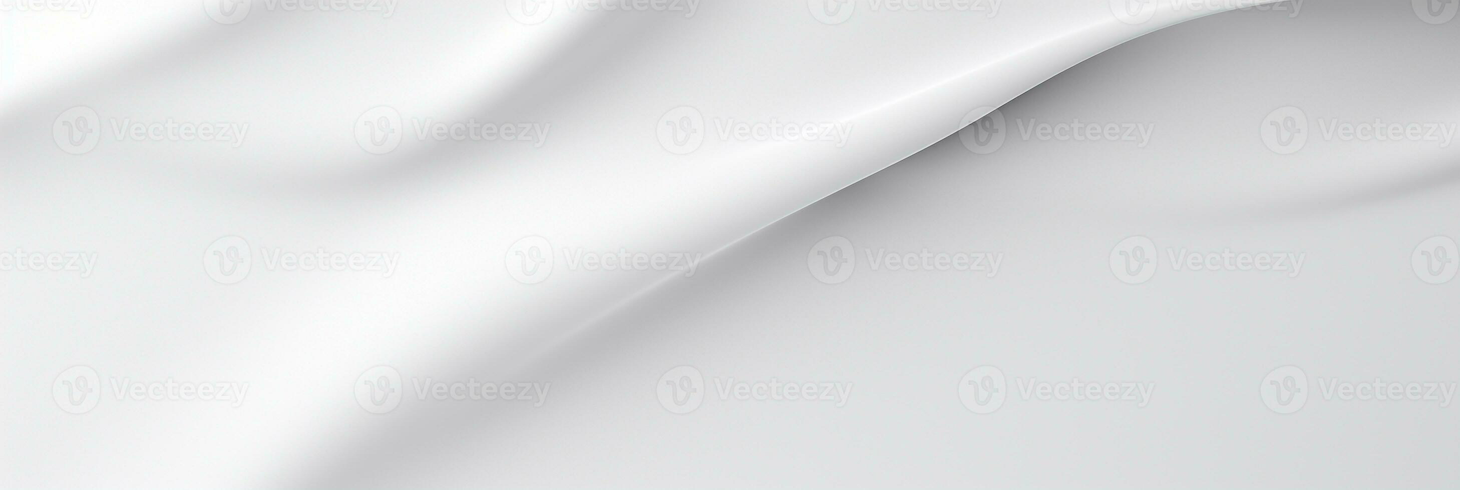 White fabric cloth texture background with abstract soft waves. AI Generative photo