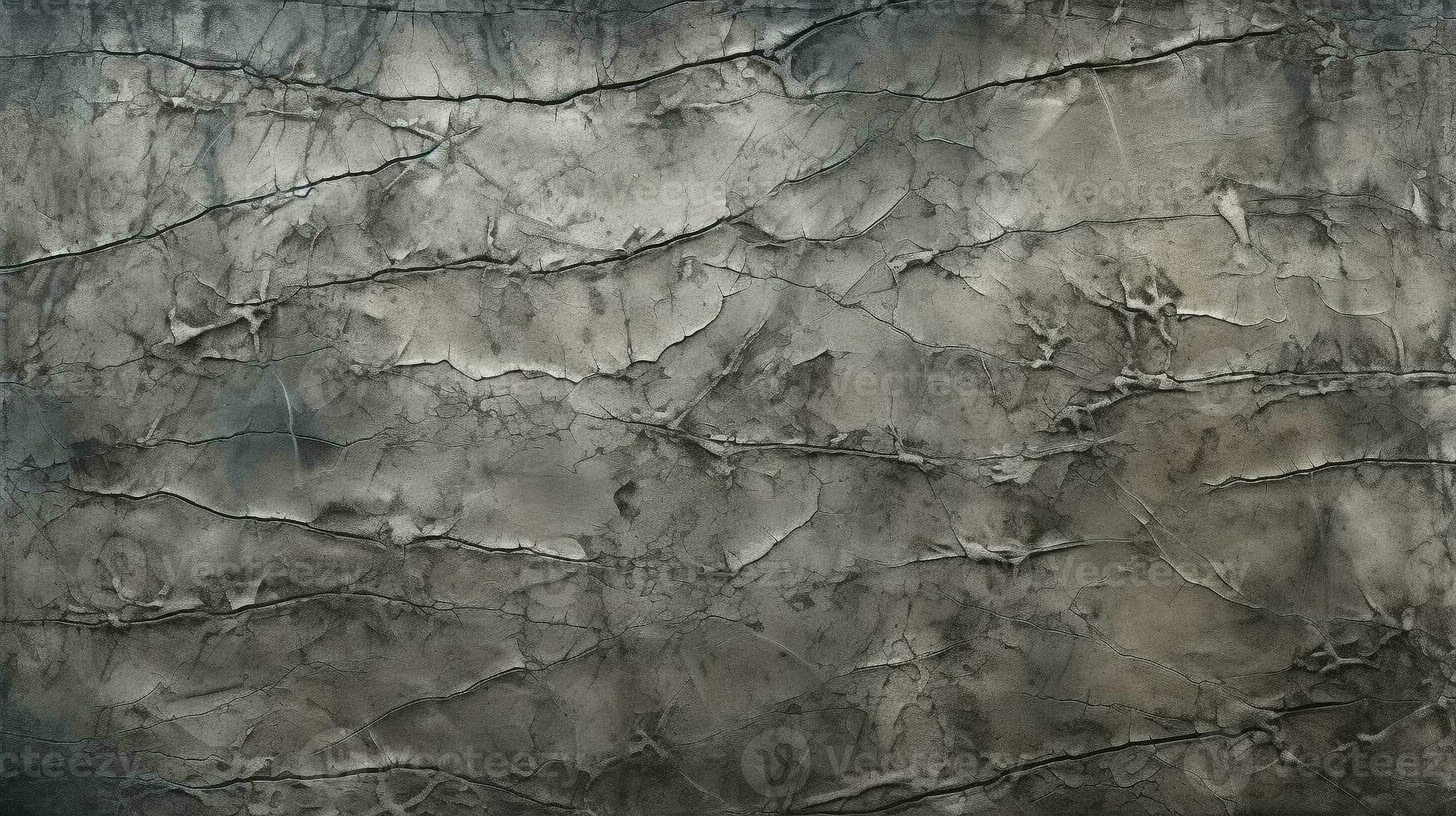 Dark deteriorated cement wall texture for the background. AI Generative photo