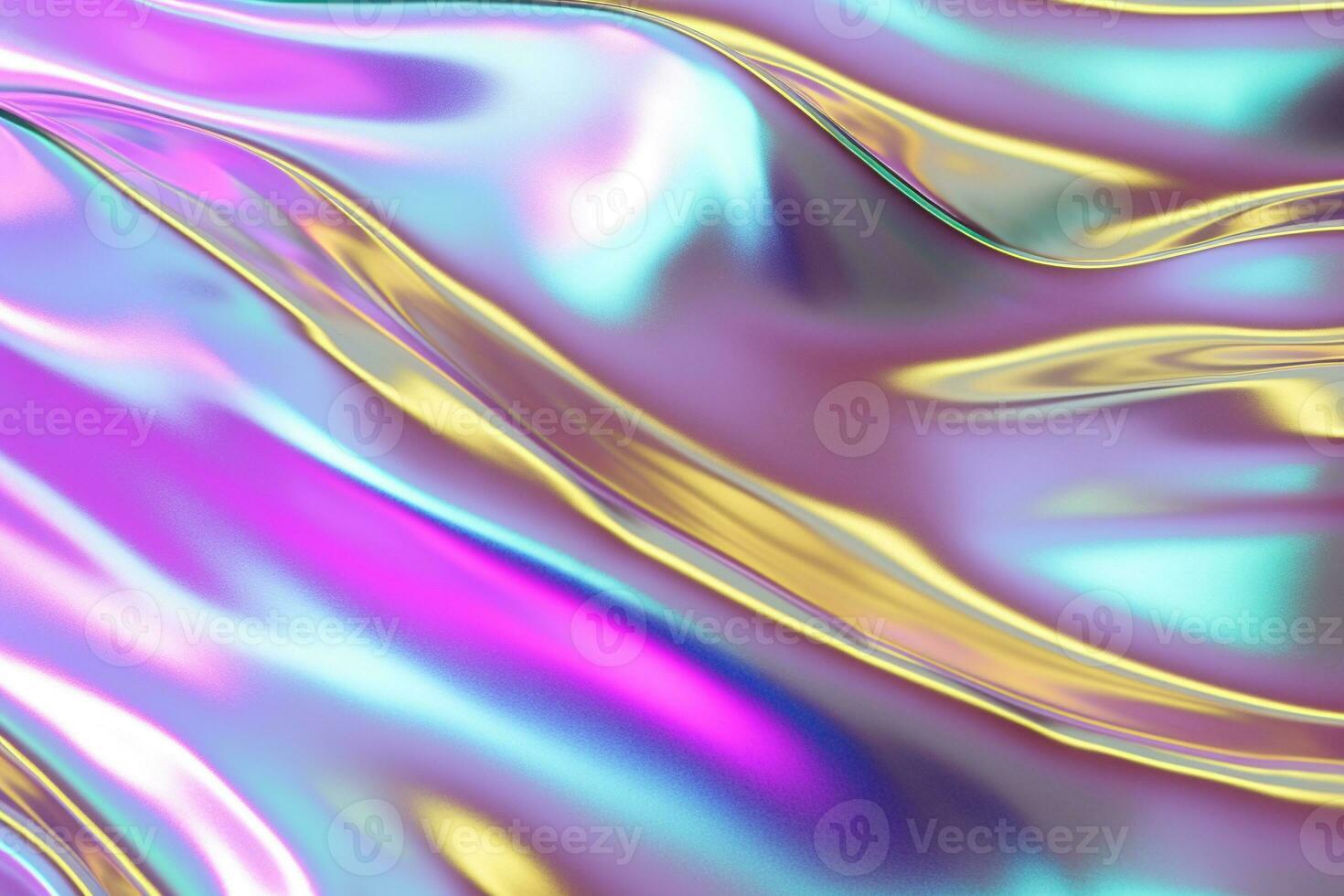 Holographic foil texture with a spectrum of colors. Texture, background, pattern. Ai generative photo