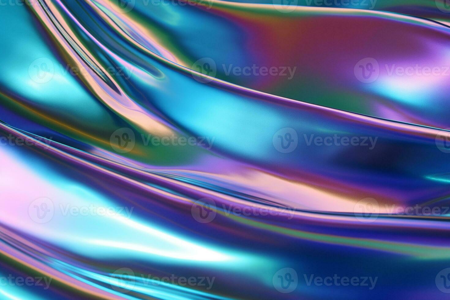 Holographic foil texture with a spectrum of colors. Texture, background, pattern. Ai generative photo