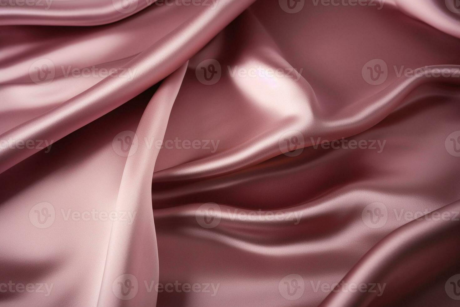Elegant beige silk fabric with a silky sheen. Texture, background, pattern. Ai generative photo