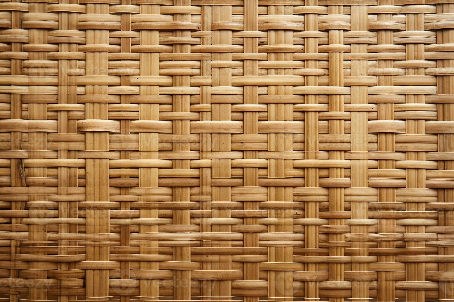 Bamboo mat texture with a natural, organic feel. Texture, background, pattern. Ai generative photo