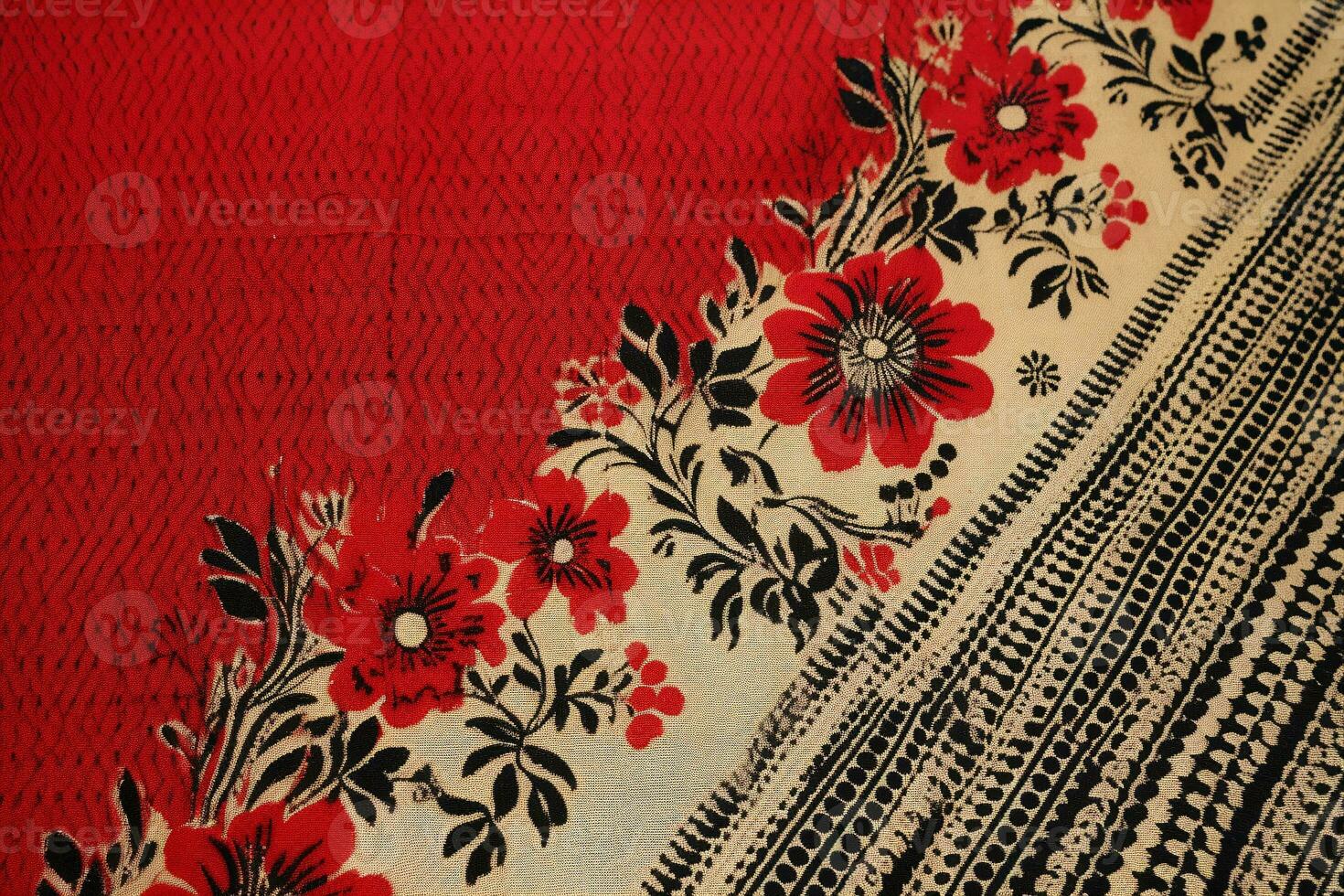 Detailed woven fabric texture with intricate patterns. Texture, background, pattern. Ai generative photo