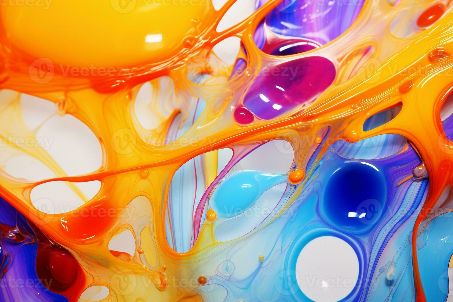 Abstract swirls of colorful oil in water texture. Texture, background, pattern. Ai generative photo