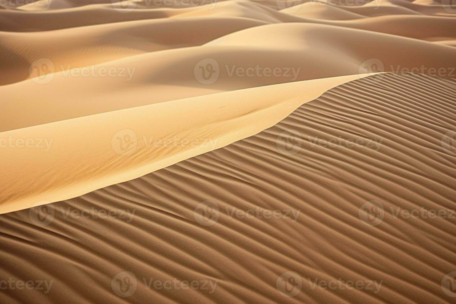 Detailed sand dune texture in a desert landscape. Texture, background, pattern. Ai generative photo