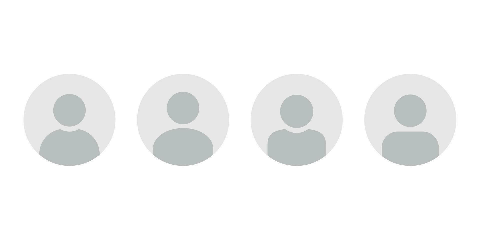 avatar, usuario perfil, persona icono, género neutral silueta, perfil fotografía. adecuado para social medios de comunicación perfiles, iconos, y salvapantallas vector