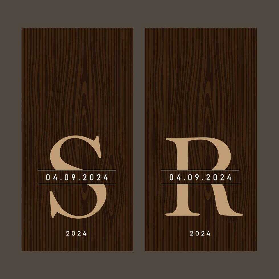 Modern Vector Wedding Cornhole SR Design Template