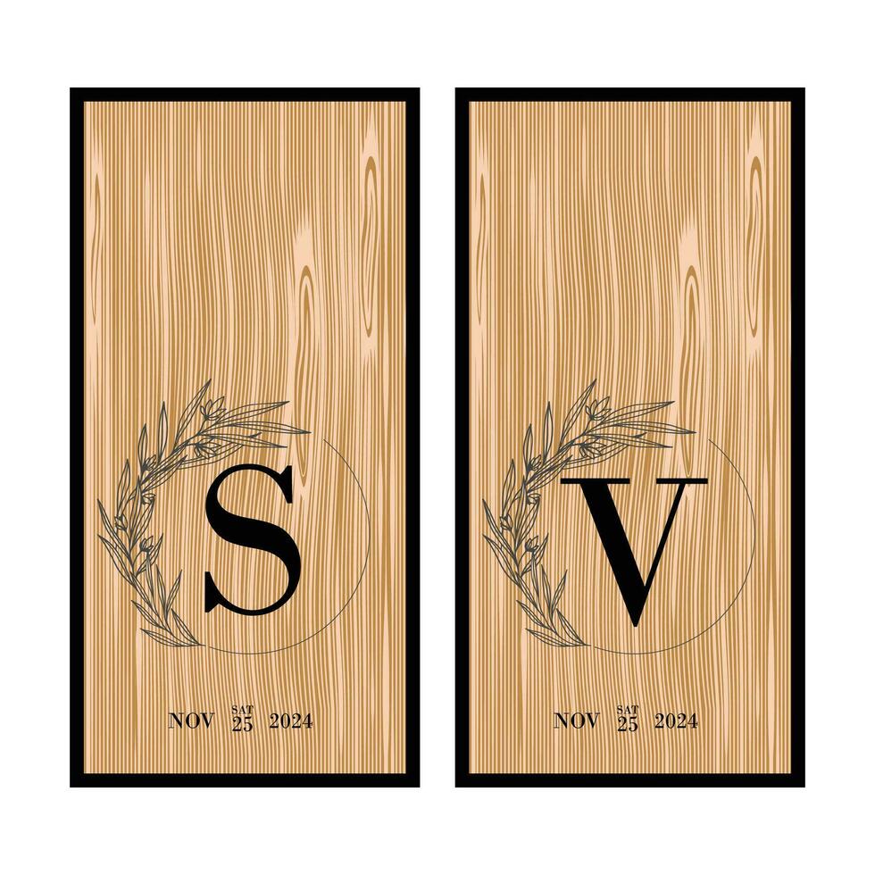 Modern Vector Wedding Cornhole SV Design Template