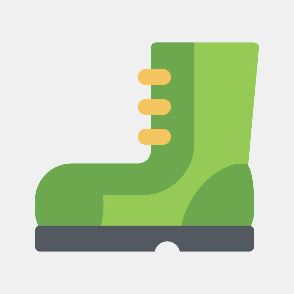 Icon military boots. Military elements. Icons in flat style. Good for prints, posters, logo, infographics, etc. vector