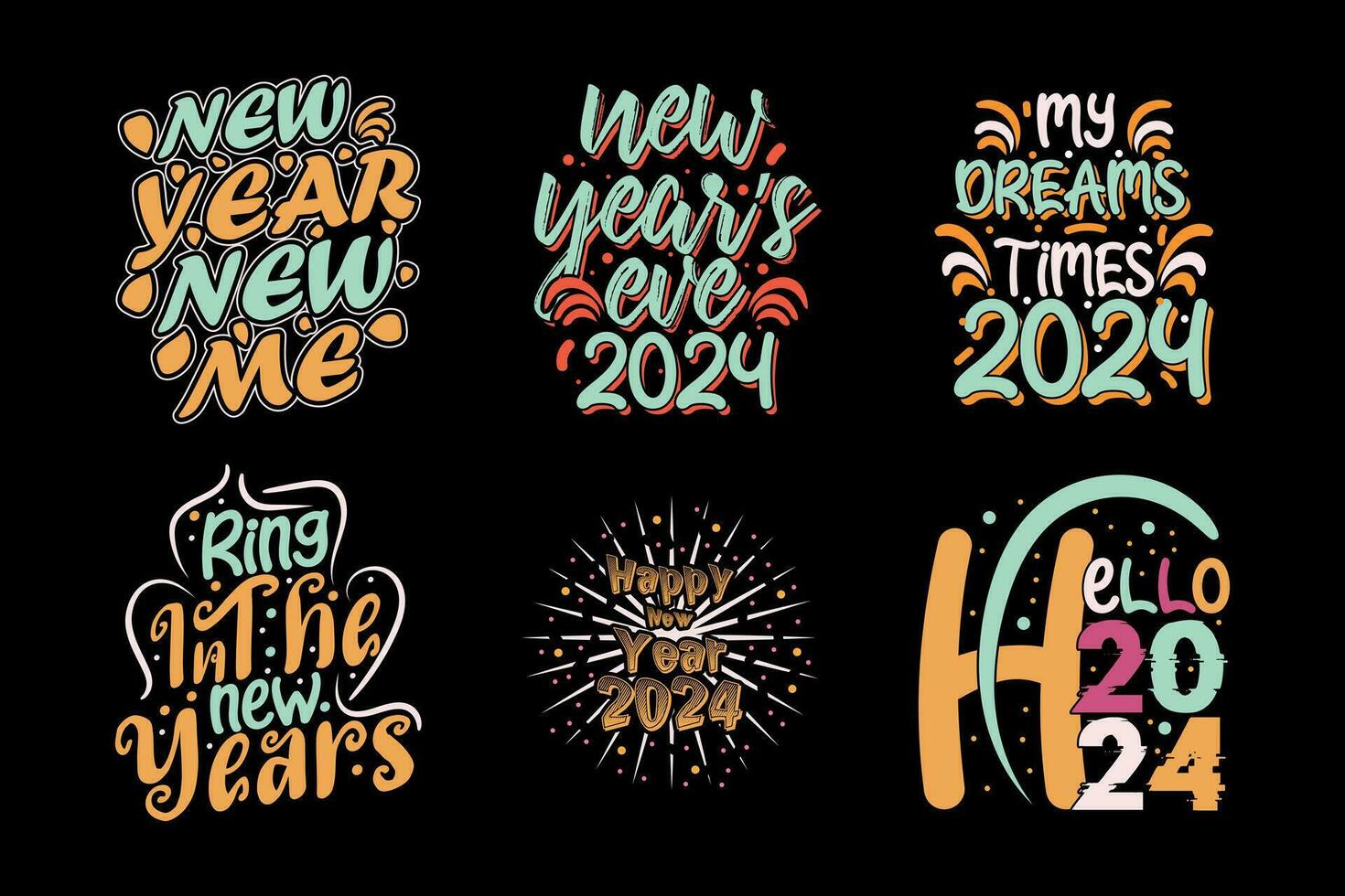 Happy new year day t shirt design vector