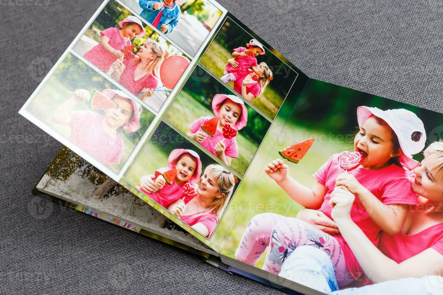 children's photo book. Children's emotional portrait.