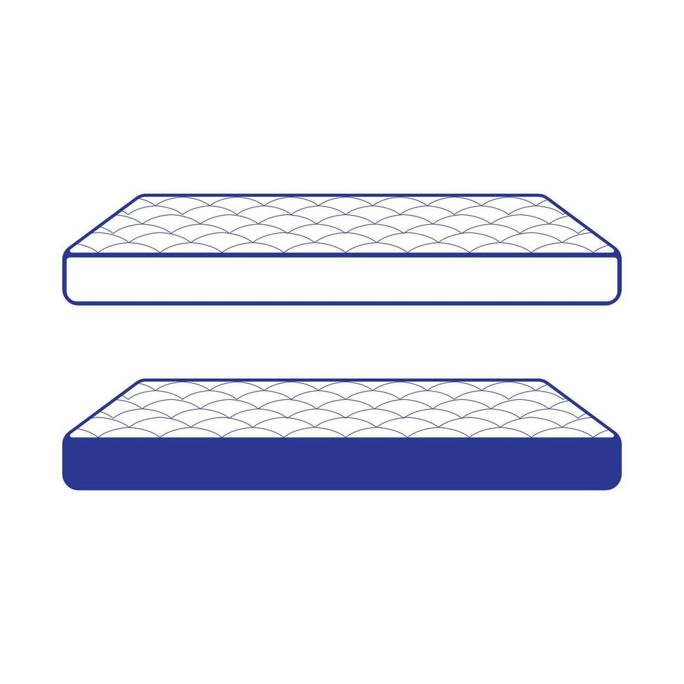 Isolated Spring Bed or Foam Mattress Icon Illustration vector