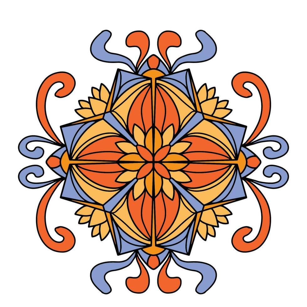 Geometrical Mandala Ornament vector