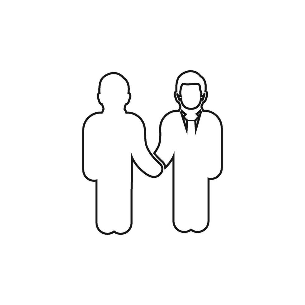 Business Communication Line Icon. Editable Vector Symbol Illustration.
