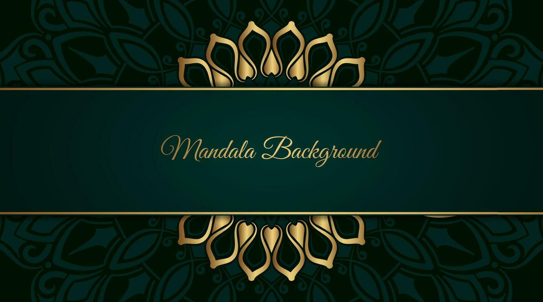 Luxury background  with mandala ornament vector