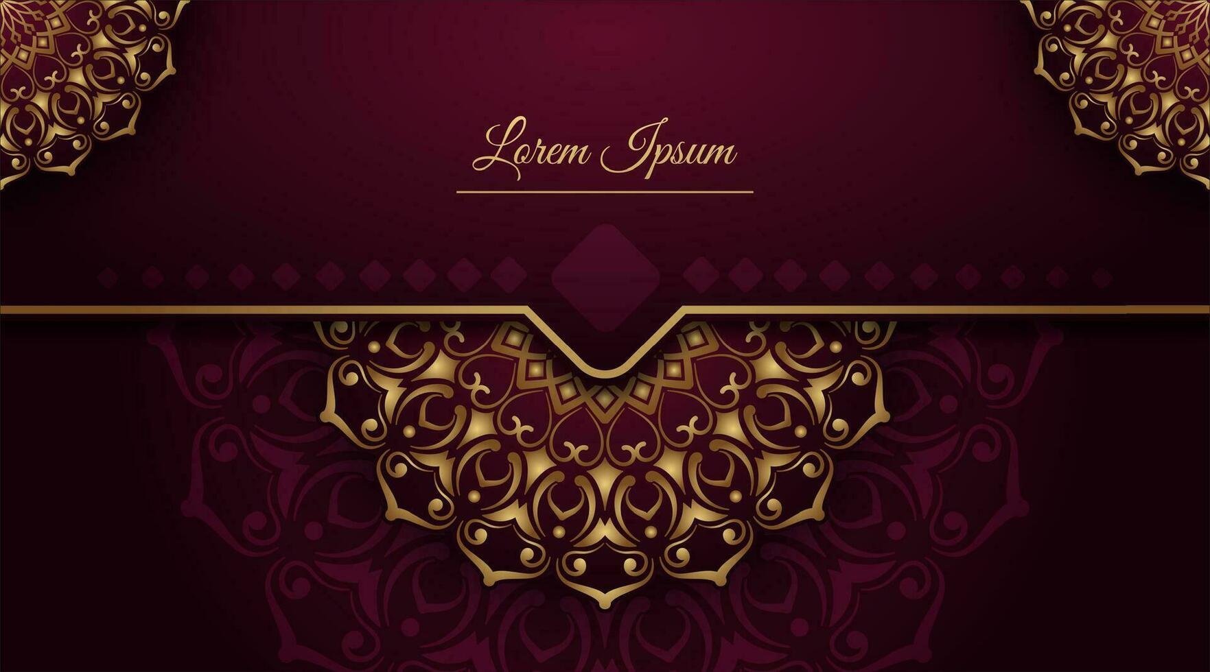 Luxury background with ornamental mandala vector
