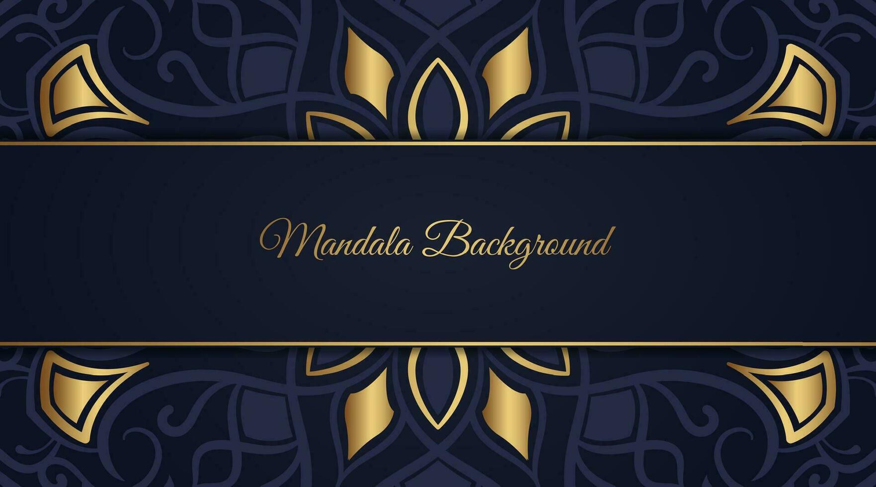 Luxury background  with mandala ornament vector