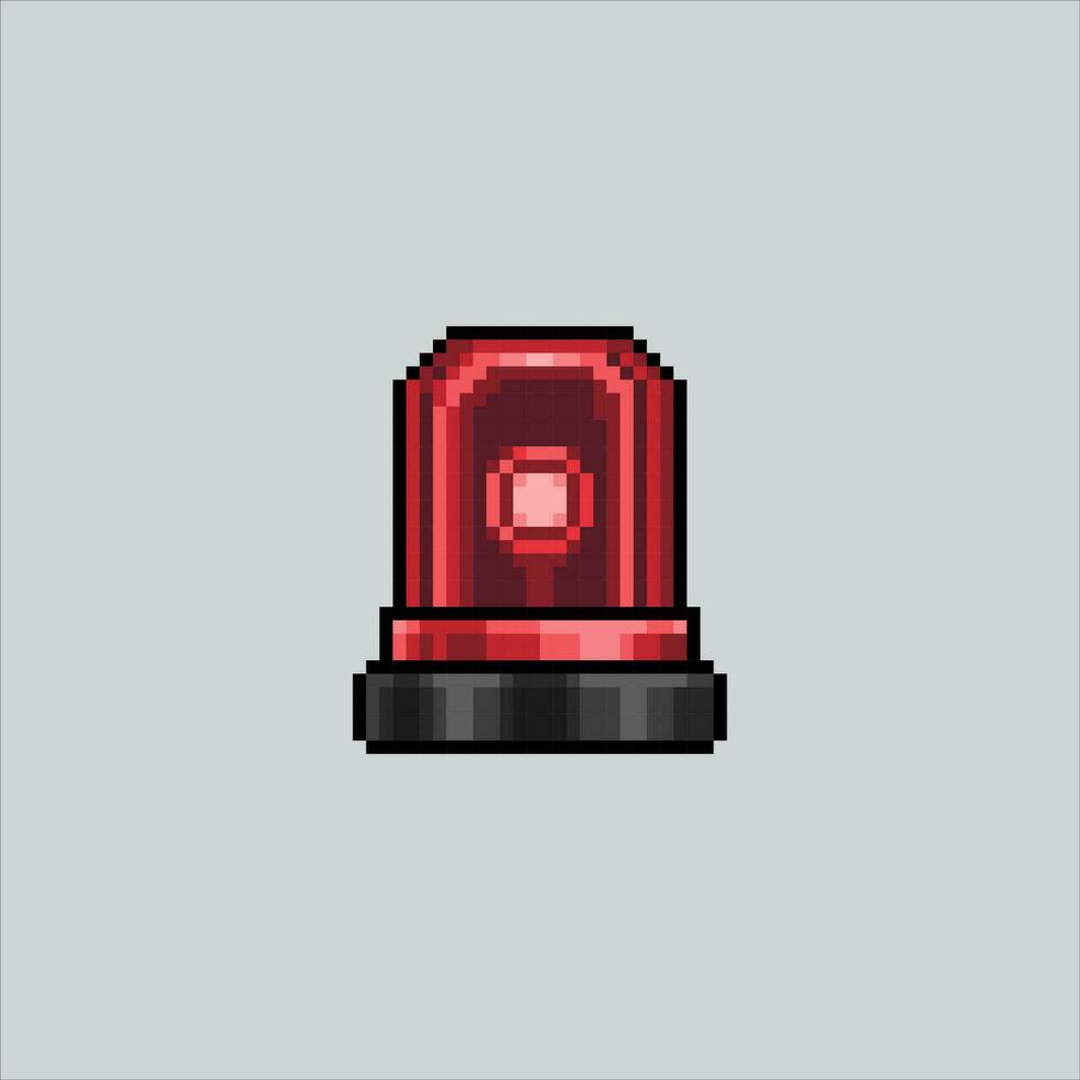 Pixel art illustration Police Siren. Pixelated Siren. Police emergency Siren pixelated for the pixel art game and icon for website and video game. old school retro. vector