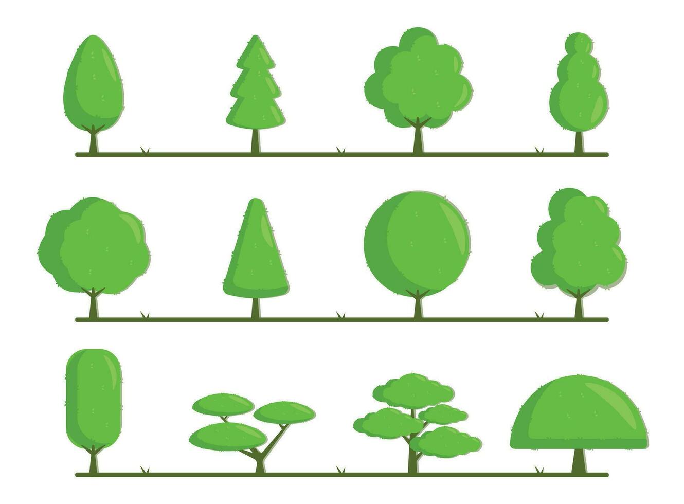 set of simple trees vector