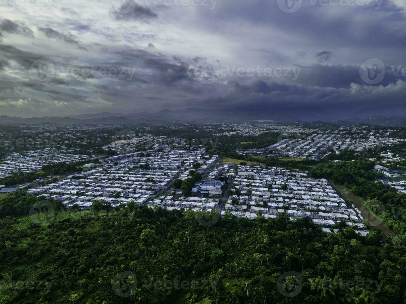 Aerial view of Toa Alta, Puerto Rico photo