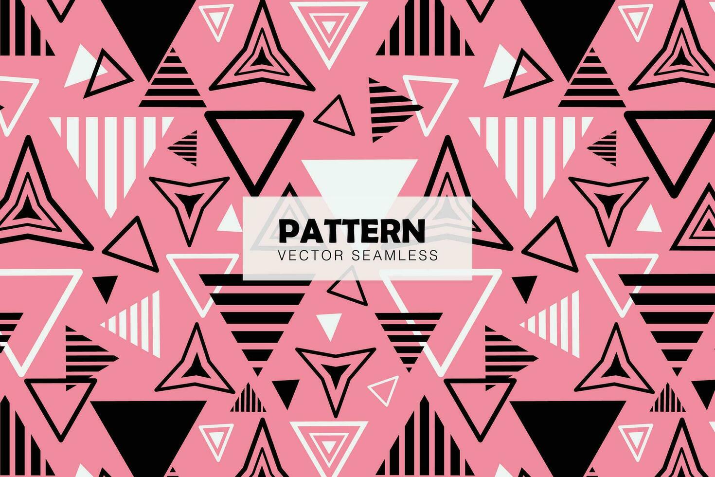 Geometrical triangle shapes abstract seamless repeat pattern vector