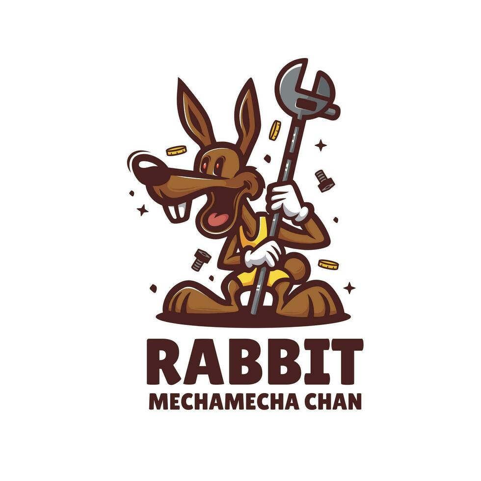 Rabbit Machine Logo vector