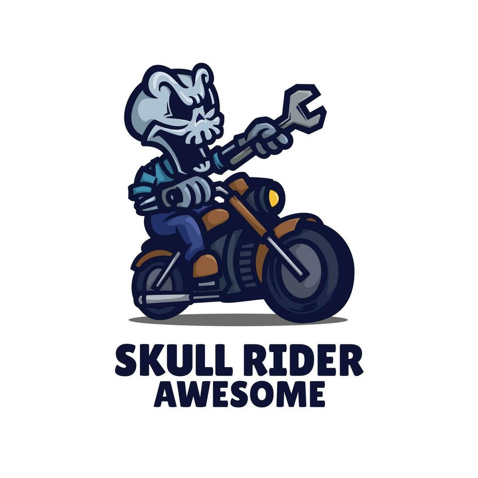 Skull Rider Logo vector