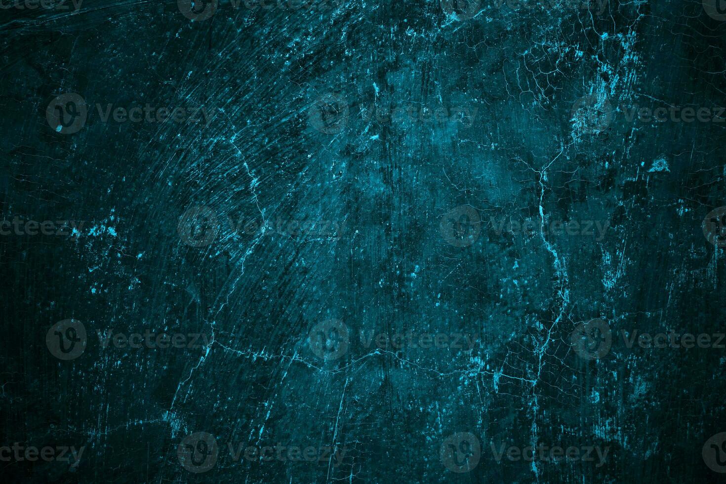 Blue wall Scary texture for background. Dark blue cracked cement photo