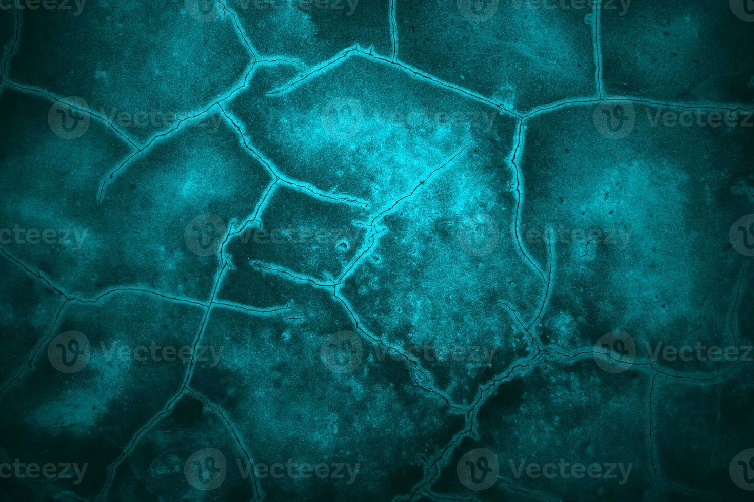 Blue wall Scary texture for background. Dark blue cracked cement photo