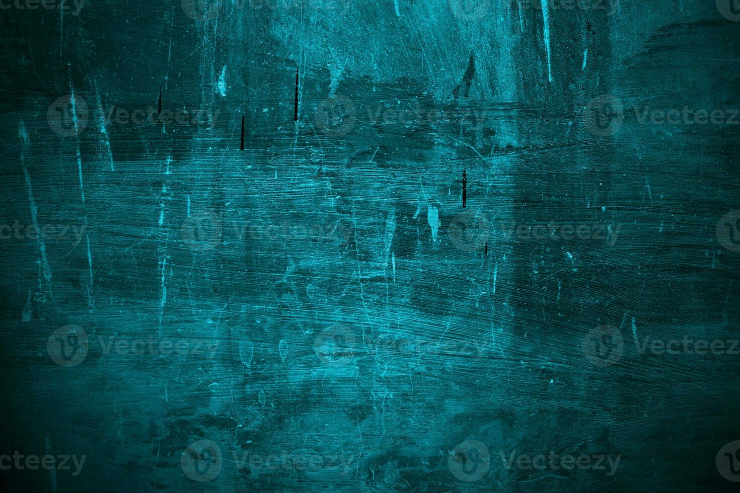 Blue wall Scary texture for background. Dark blue cracked cement photo