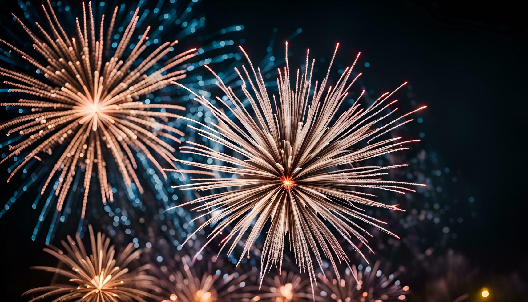 AI Generated fireworks display photo