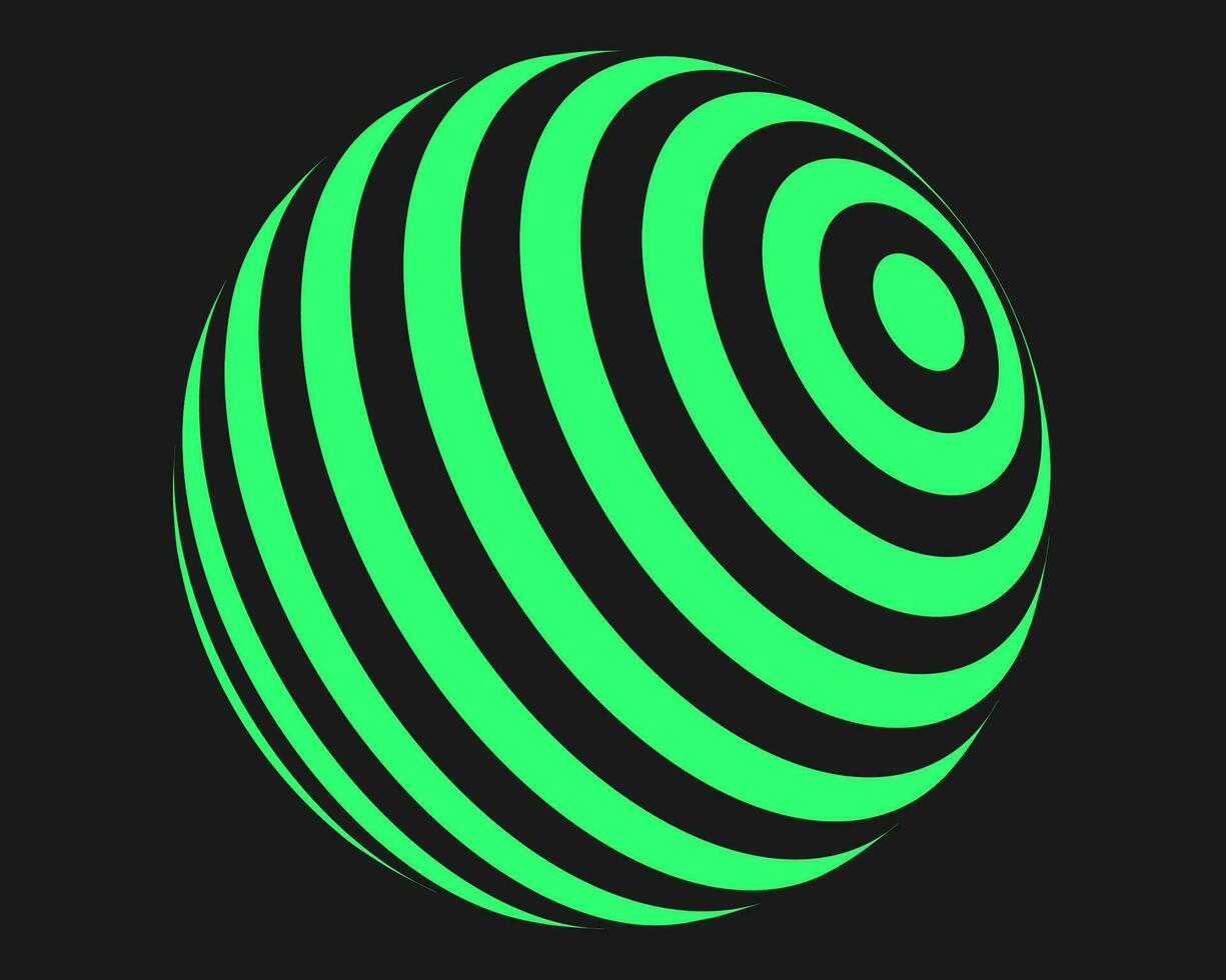 Cyber geometry y2k element. Cyberpunk shape. Isolated style on black background. Vector trendy illustration.