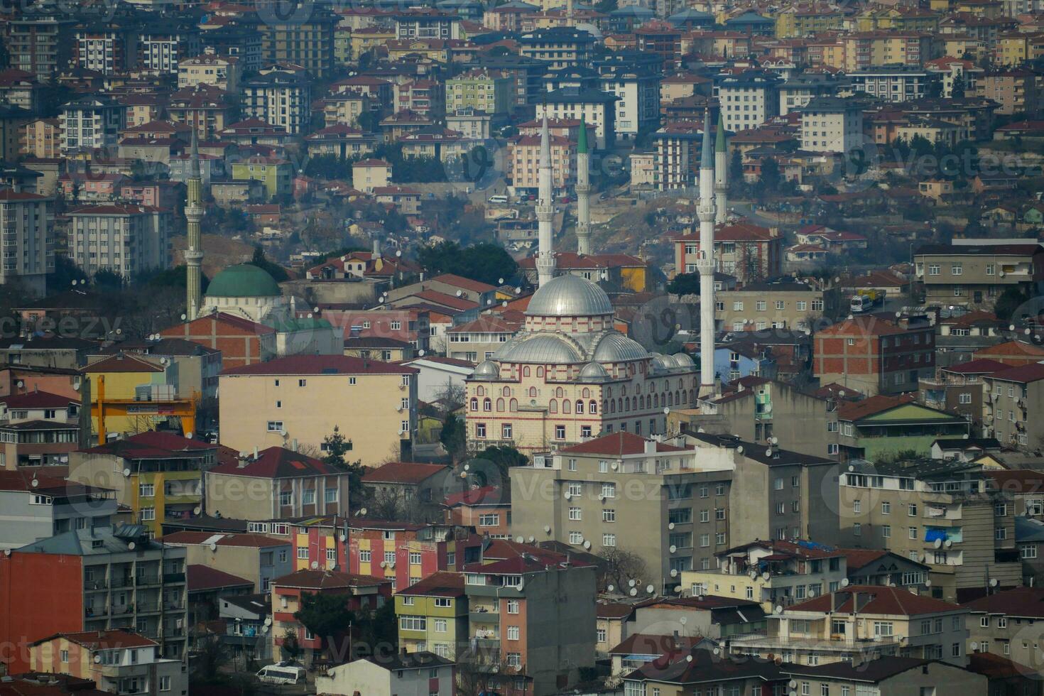 istanbul city view from above photo