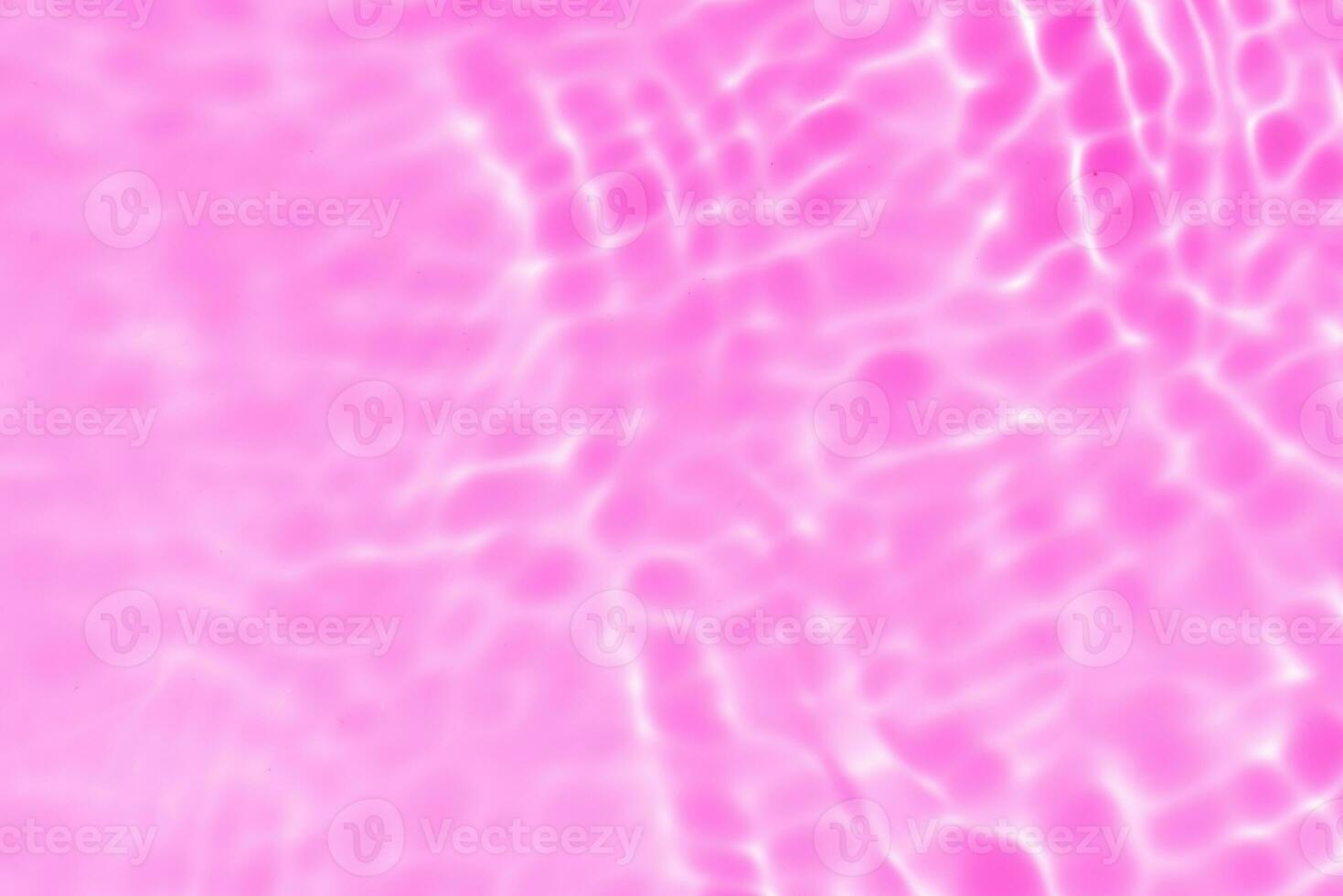 Defocus blurred transparent blue colored clear calm water surface texture with splashes reflection. Trendy abstract nature background. Water waves in sunlight with copy space. Blue watercolor shine. photo
